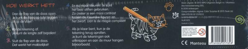 Achterkant van Kleurrol magische kleurplaten