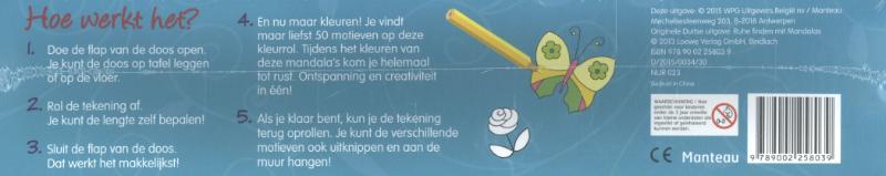 Achterkant van Kleurrol de mooiste mandalala's