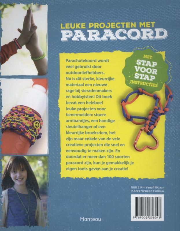 Achterkant van Leuke projecten met paracord