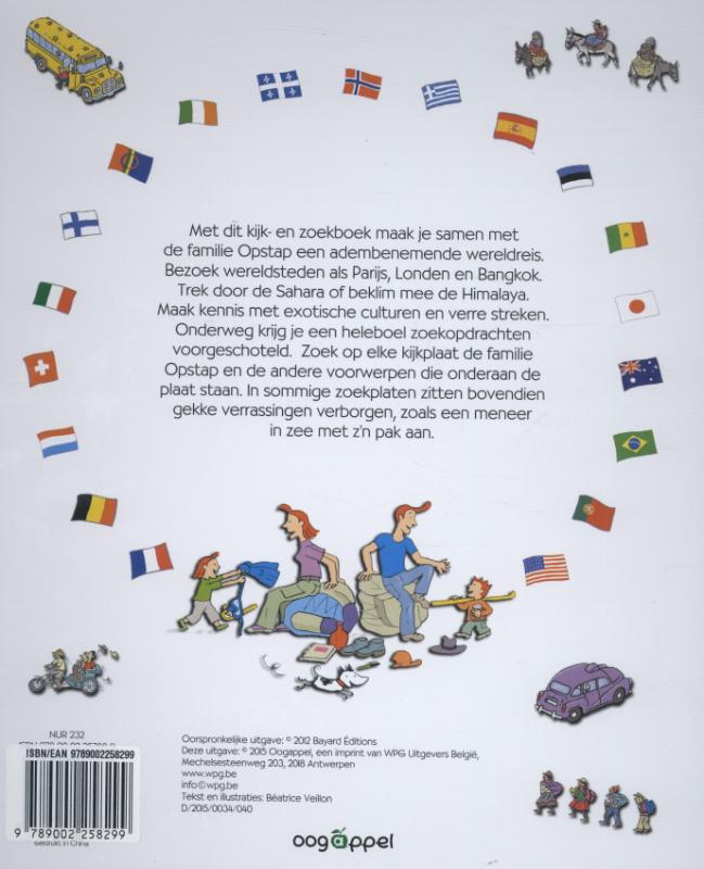 Achterkant van De grote reis rond de wereld