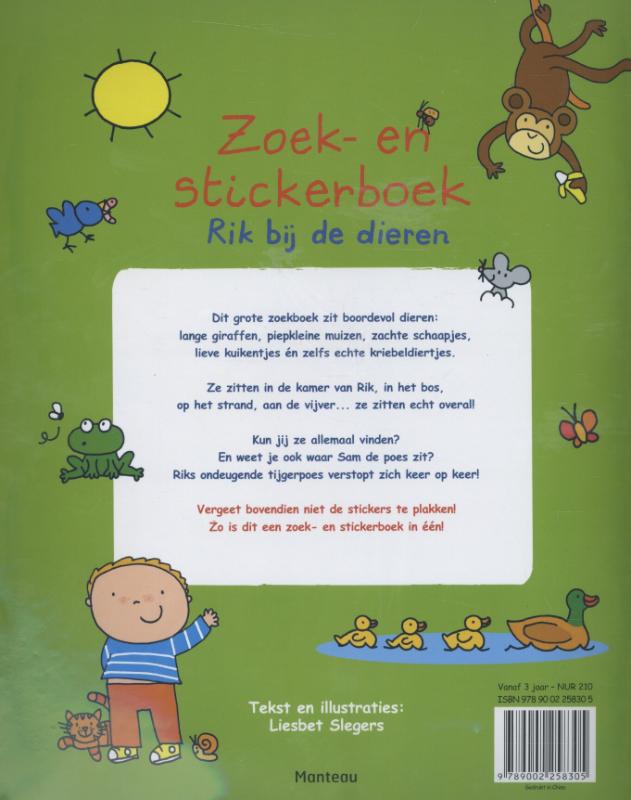 Achterkant van Rik bij de dieren