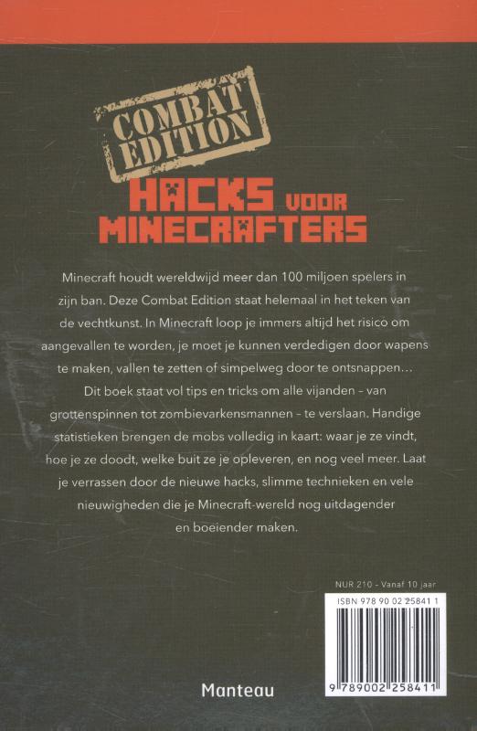 Achterkant van Hacks voor minecrafters