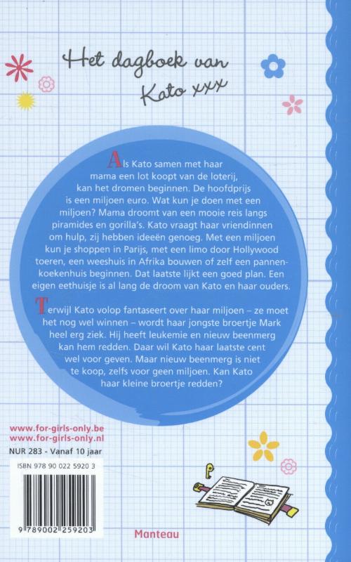 Achterkant van Het dagboek van Kato