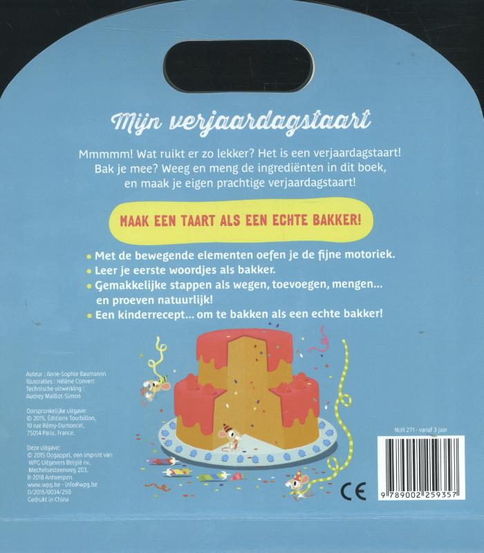 Achterkant van Mijn verjaardagstaart