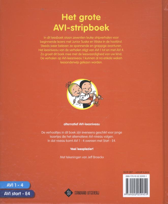 Achterkant van Het grote AVI stripboek