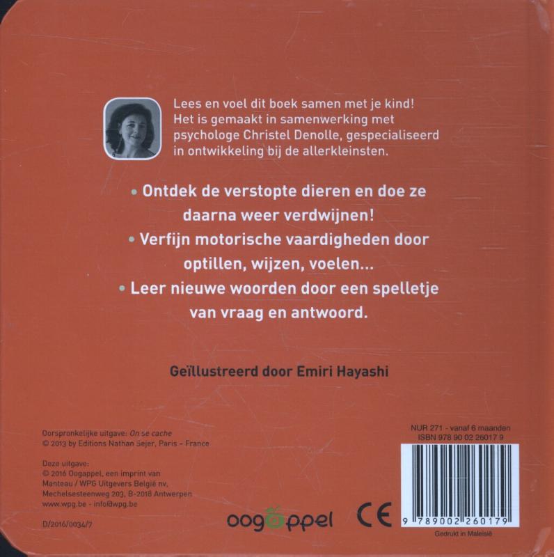 Achterkant van Kiekeboe kleine dieren