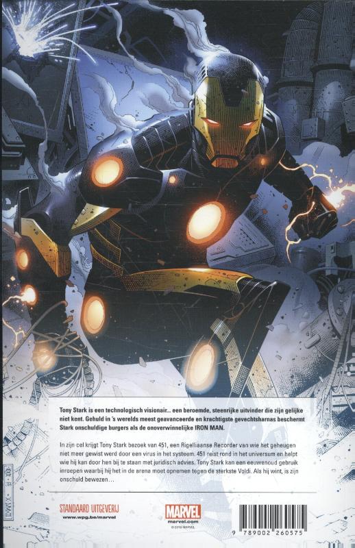 Achterkant van Iron man