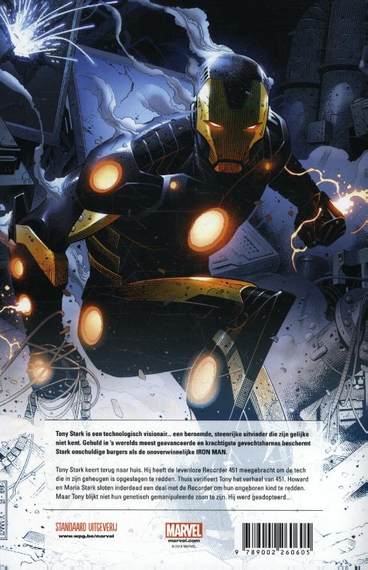 Achterkant van Iron man