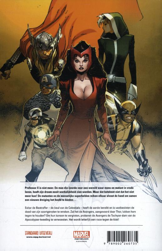 Achterkant van Uncanny Avengers