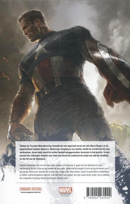 Achterkant van Captain America