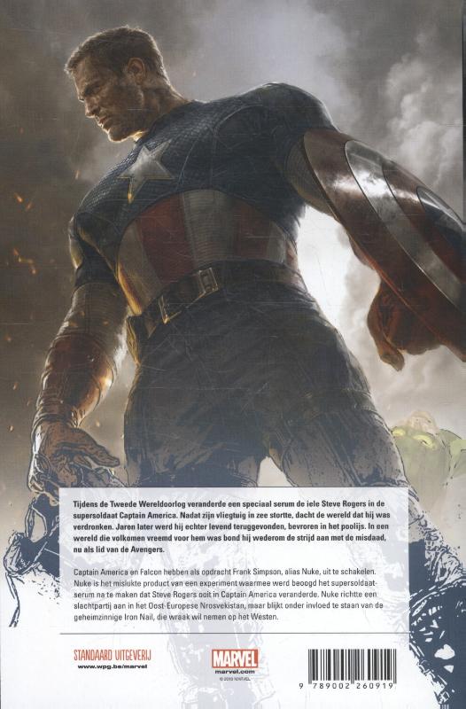 Achterkant van Captain America