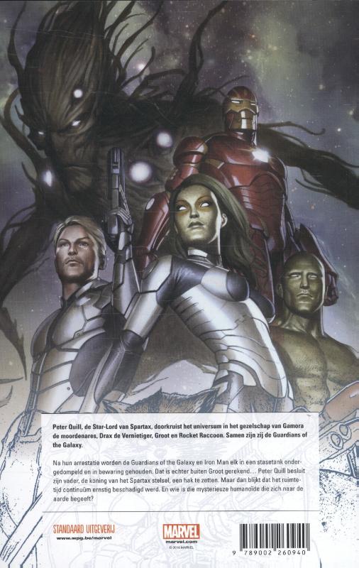 Achterkant van Guardians of the Galaxy