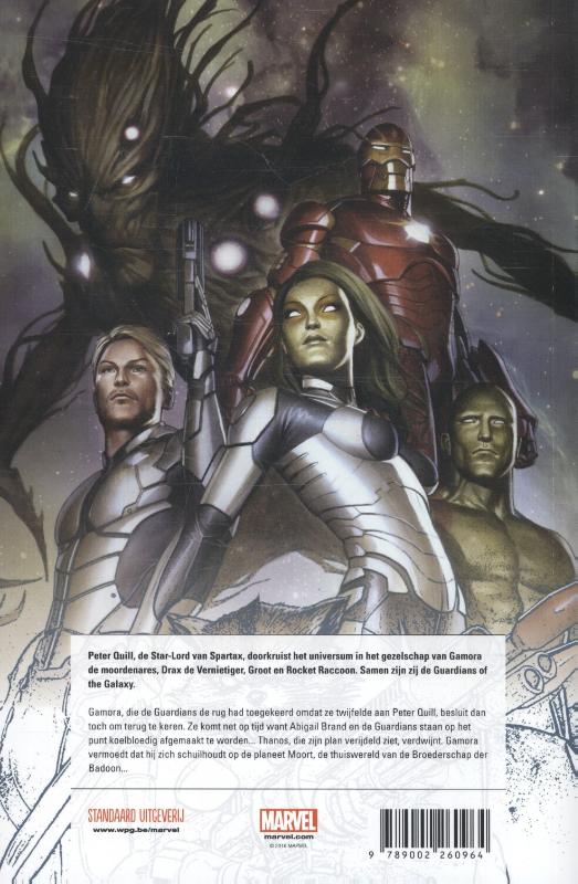 Achterkant van Guardians of the Galaxy