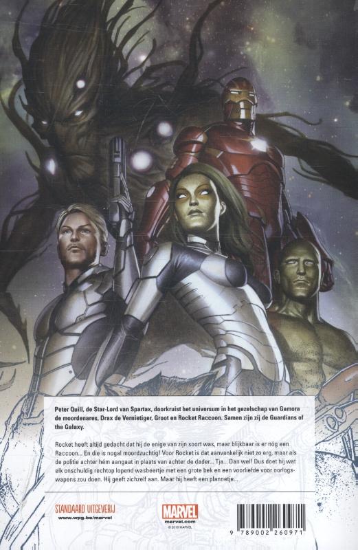 Achterkant van Guardians of the Galaxy