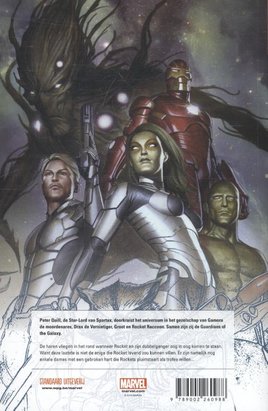 Achterkant van Guardians of the Galaxy