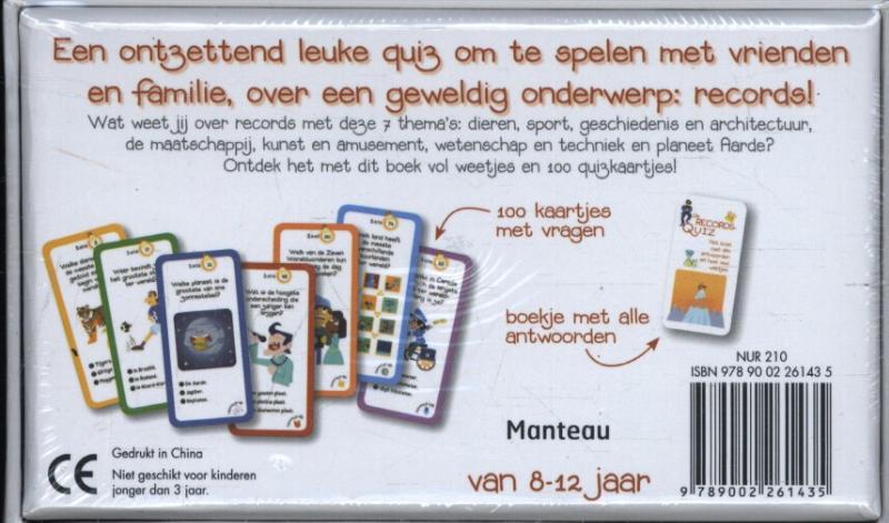 Achterkant van De Records-Quiz