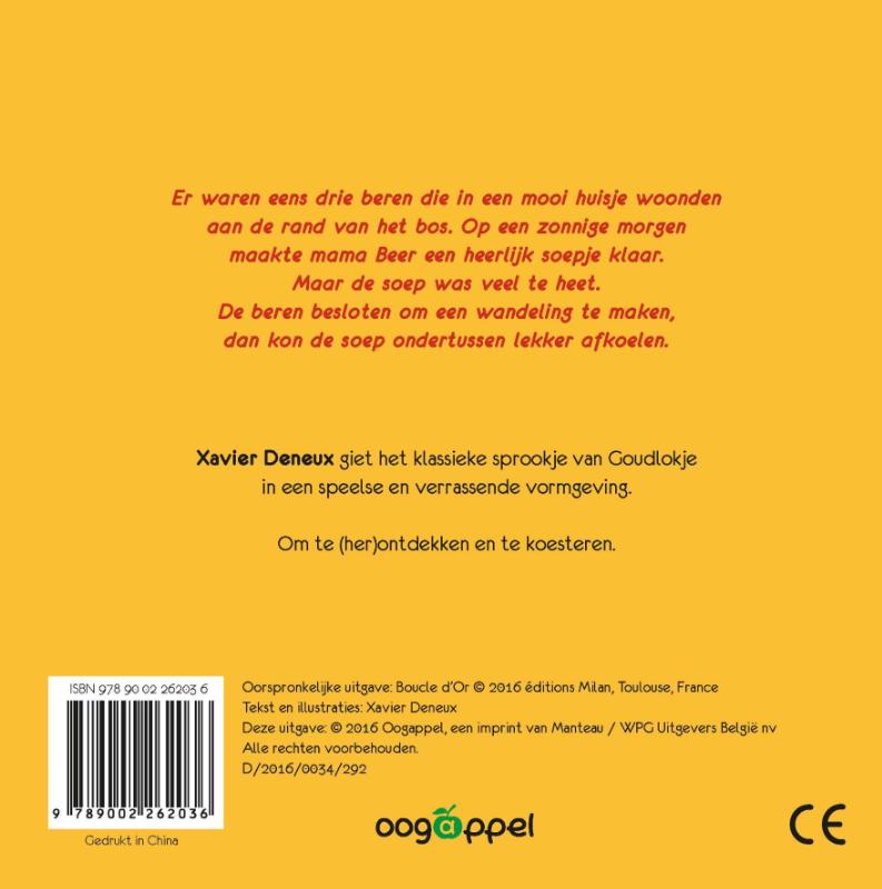 Achterkant van Goudlokje