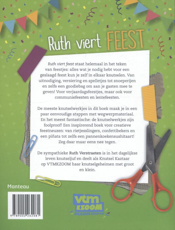 Achterkant van Ruth viert feest