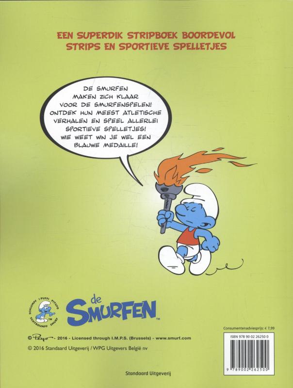 Achterkant van De Smurfenspelen