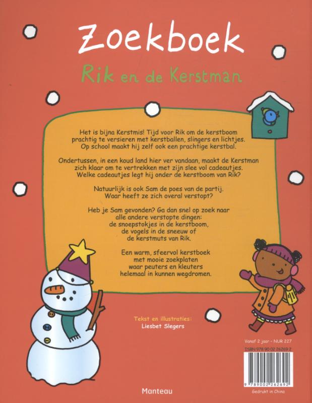 Achterkant van Rik en de Kerstman