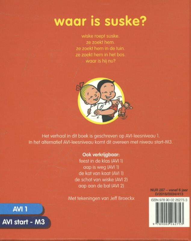 Achterkant van Waar is Suske?