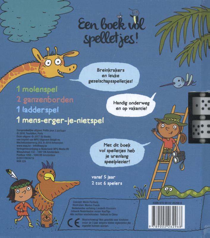 Achterkant van Een boek vol spelletjes