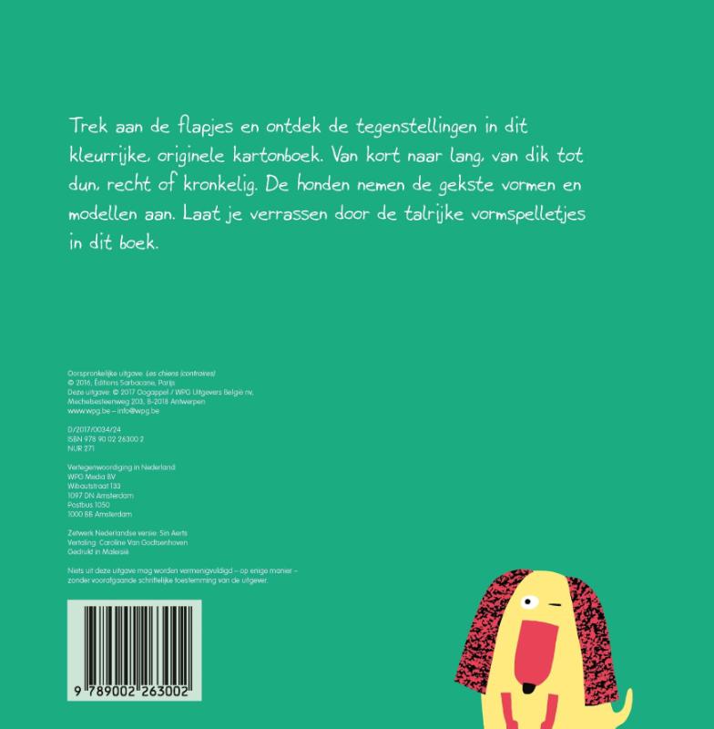 Achterkant van Een hondjesboek (vol tegenstellingen)