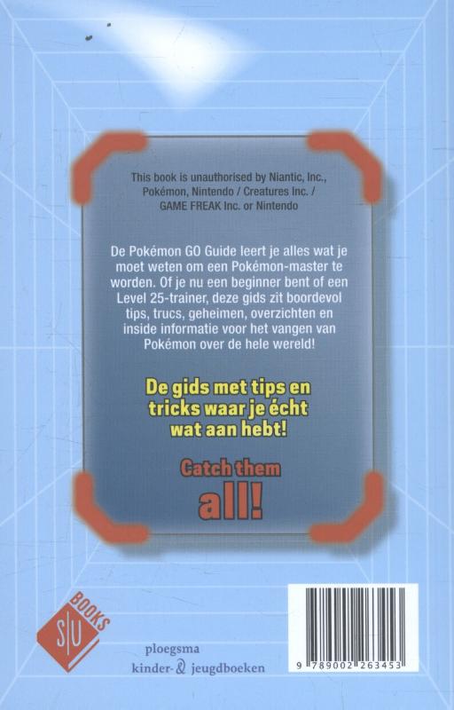 Achterkant van De Pokémon Go guide
