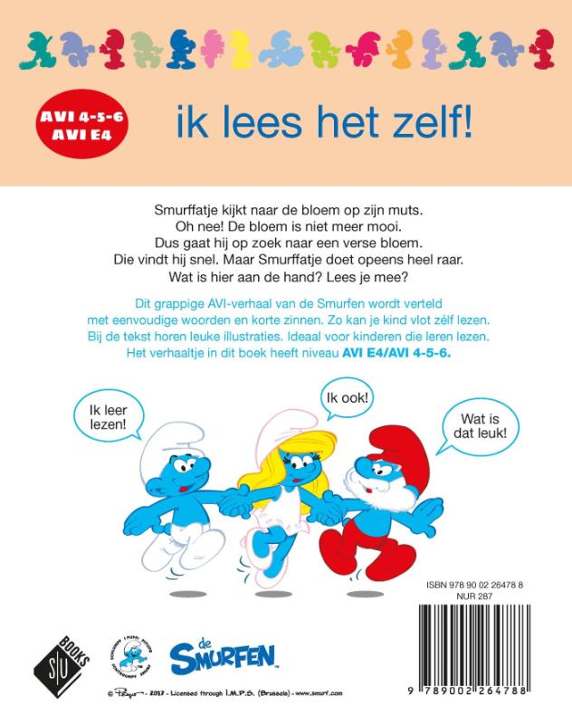 Achterkant van Smurffatje maakt het bont