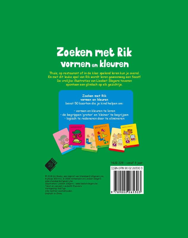 Achterkant van Vormen en kleuren