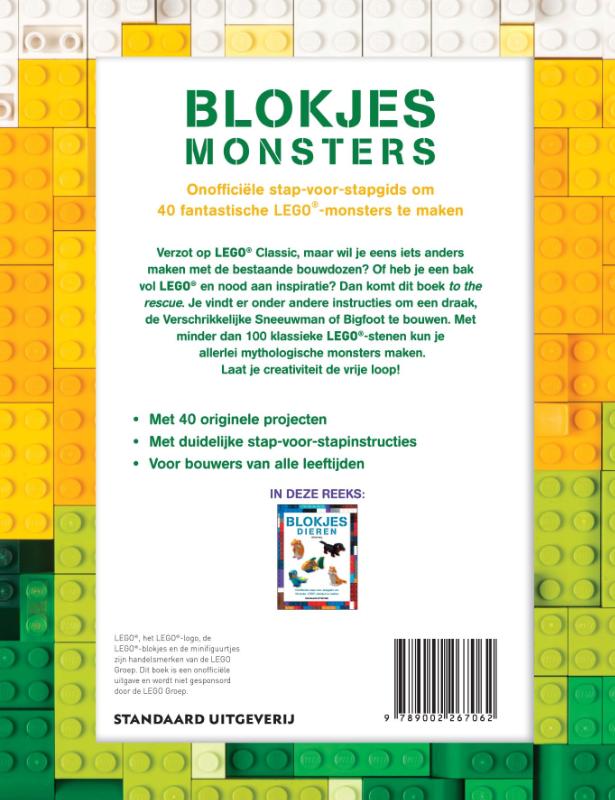 Achterkant van Blokjes monsters