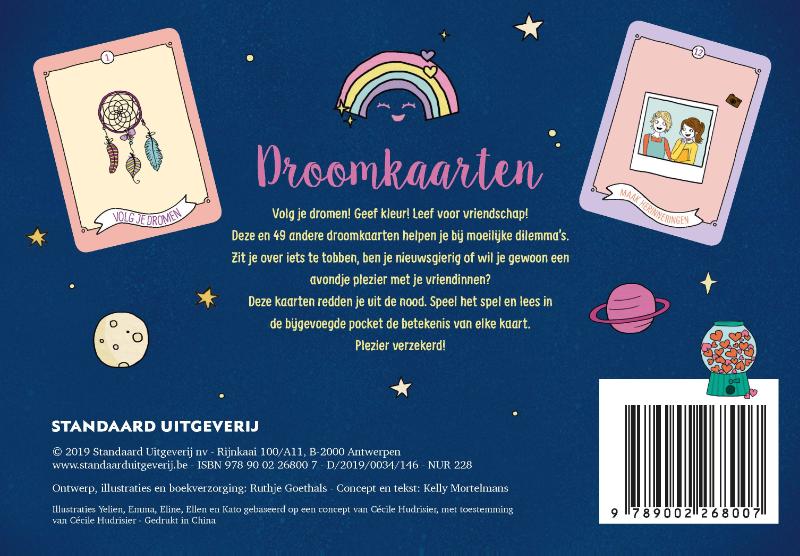 Achterkant van Droomkaarten
