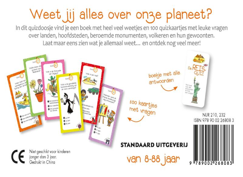 Achterkant van De Reis-quiz