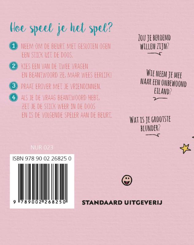 Achterkant van Alle vragen op een stokje