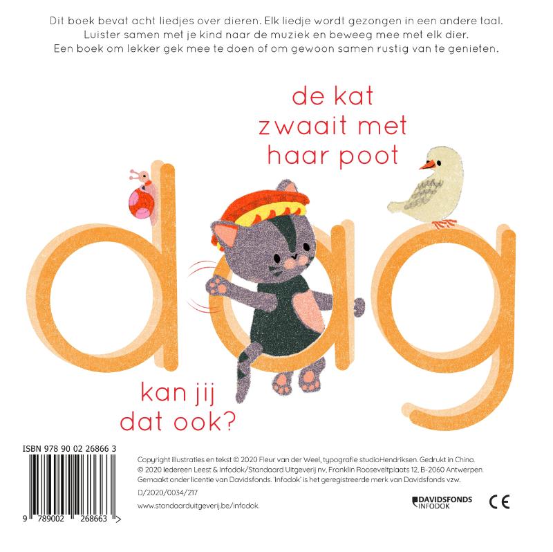Achterkant van Daar zat een aapje op een stokje