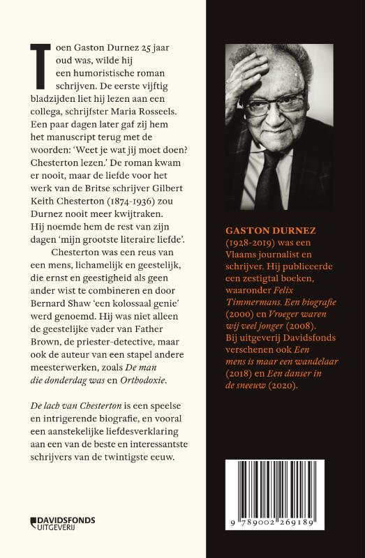 Achterkant van De lach van Chesterton