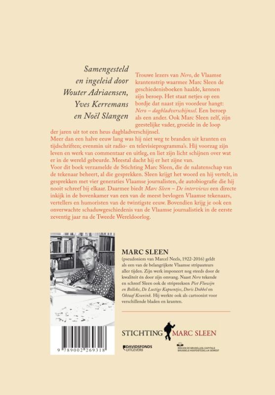 Achterkant van Marc Sleen-de interviews