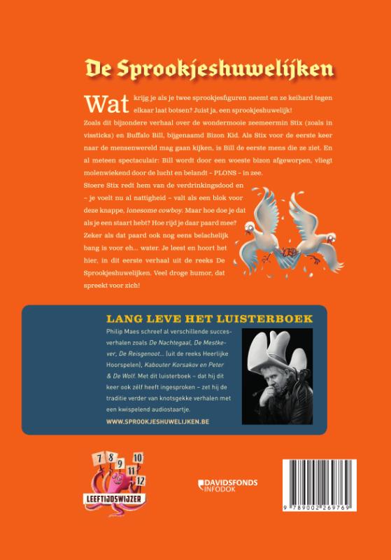 Achterkant van Buffalo Bill en de kleine zeemeermin met luisterboek