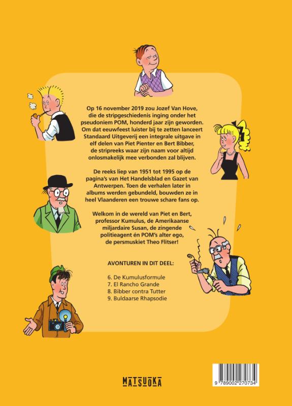 Achterkant van Piet Pienter en Bert Bibber Integrale 2