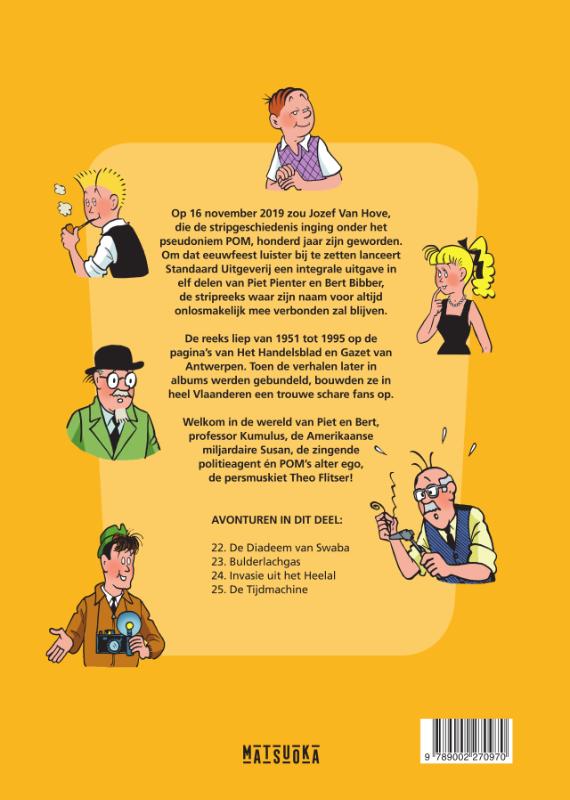 Achterkant van Piet Pienter en Bert Bibber Integrale 6