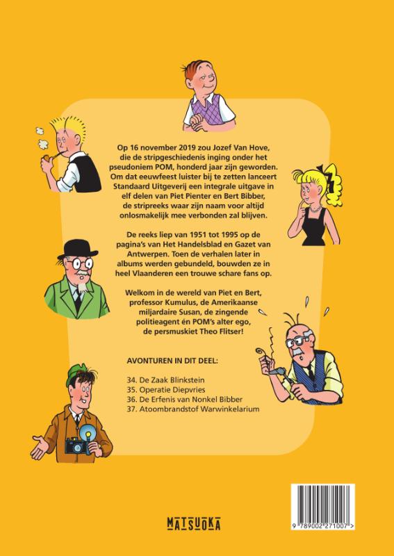 Achterkant van Piet Pienter en Bert Bibber Integrale 9