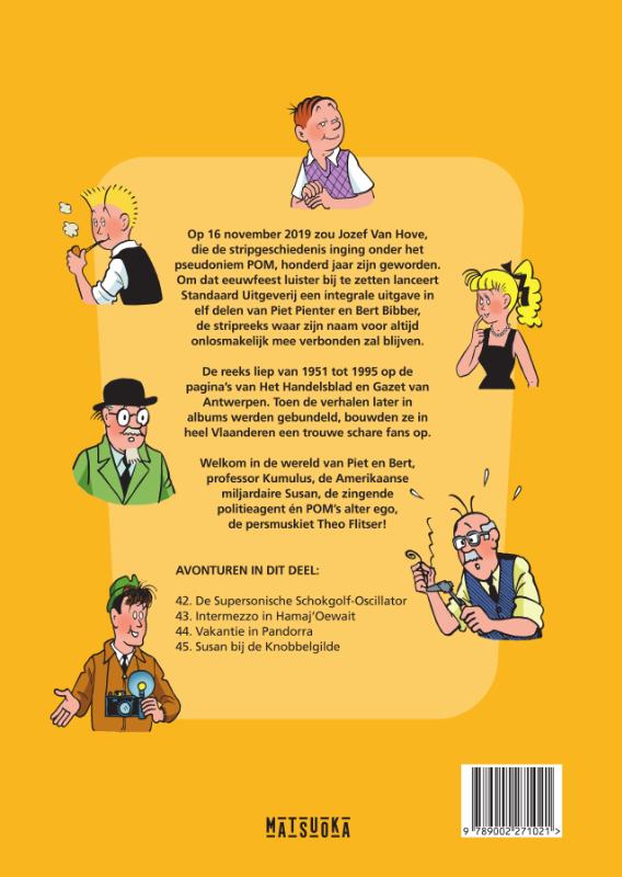 Achterkant van Piet Pienter en Bert Bibber Integrale
