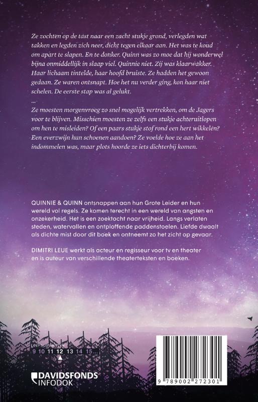 Achterkant van Quinnie en Quinn of purperliefde