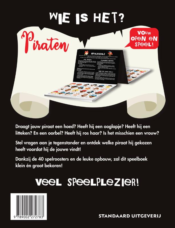 Achterkant van Wie is het ? Piraten