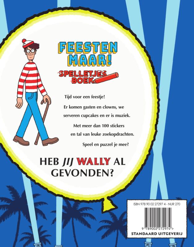 Achterkant van Waar is Wally ? Feesten maar !