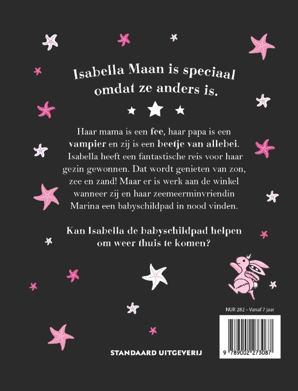 Achterkant van Isabella gaat op reis