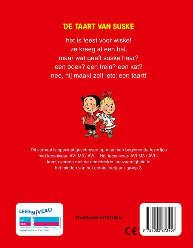 Achterkant van Een taart voor Suske