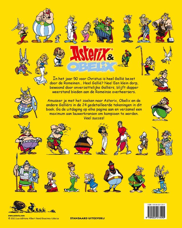Achterkant van Asterix & Obelix