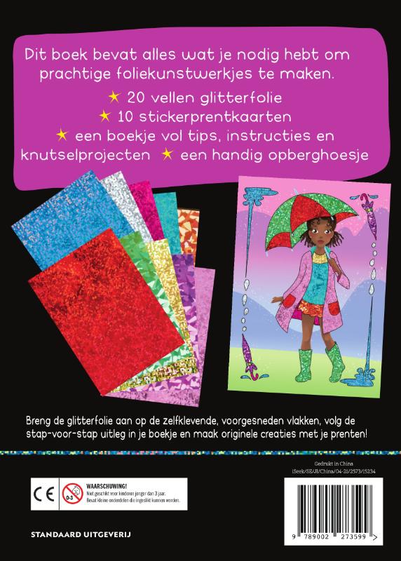 Achterkant van Toverfolie: aankleedpoppen