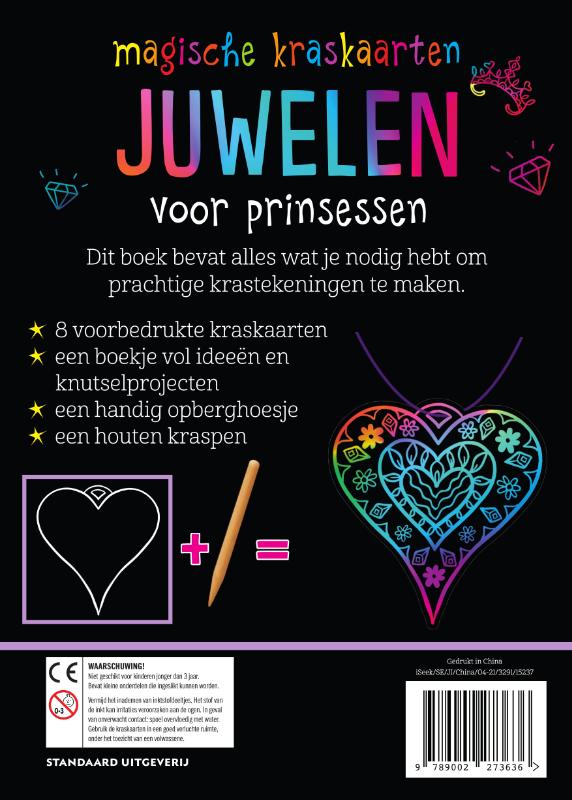 Achterkant van Magische kraskaarten: juwelen